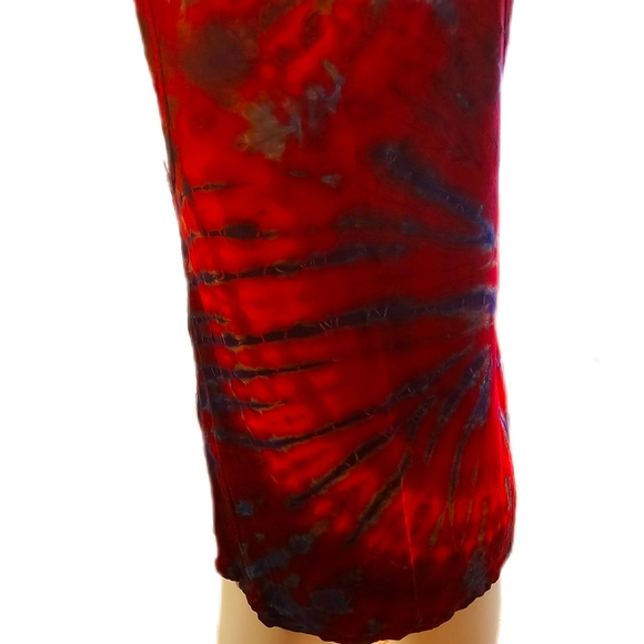 TIE DYE Stretchy Rayon Hi-Lo Crop Top *11 Colors Avail. OS NEW - Picture 10 of 10